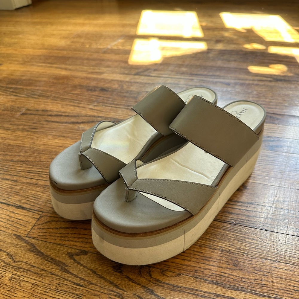 Women's Platform Sandals in Taupe by Naked Feet Women’s 8